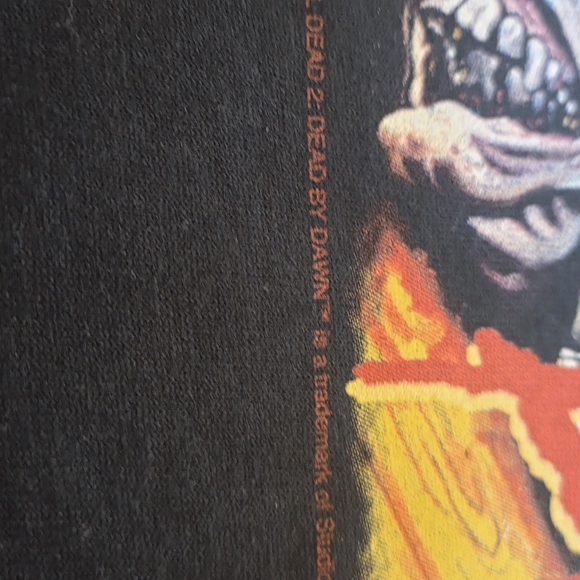 Evil Dead 2 Shirt Men's XL Black Skull Chainsaw Dead By Dawn Short Sleeve 2016 - Picture 4 of 10